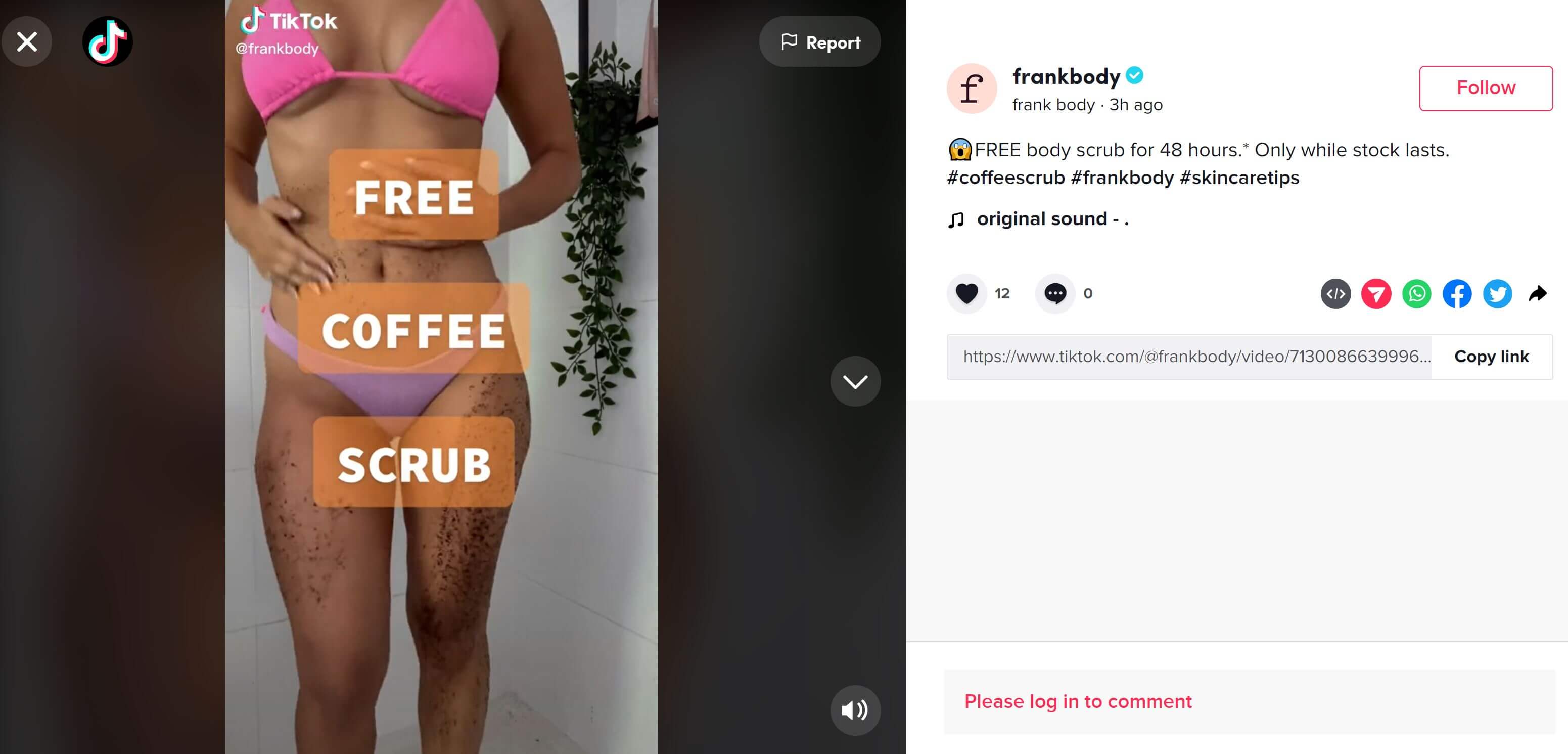 Frankbody - TikTok