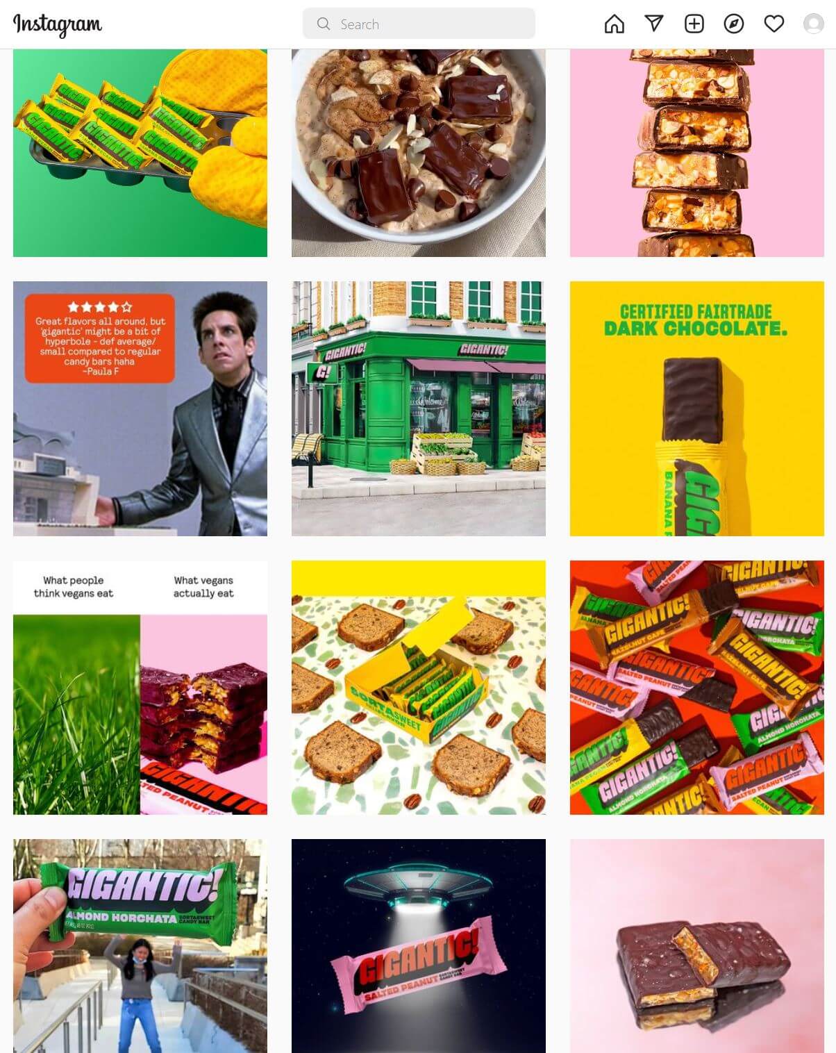 Gigantic - Instagram feed