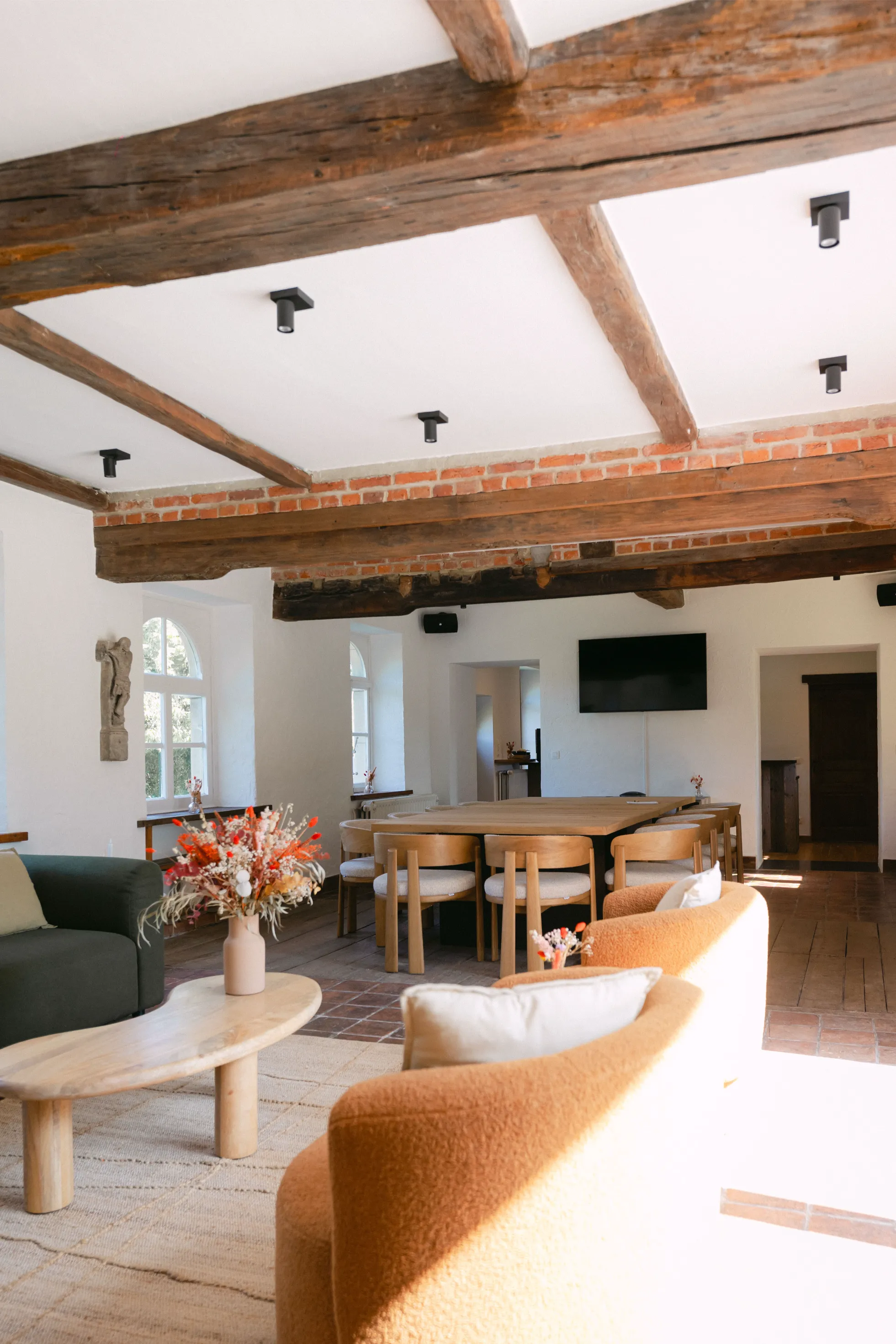 Intérieur élégant de la Maison du Sergent à Wavre