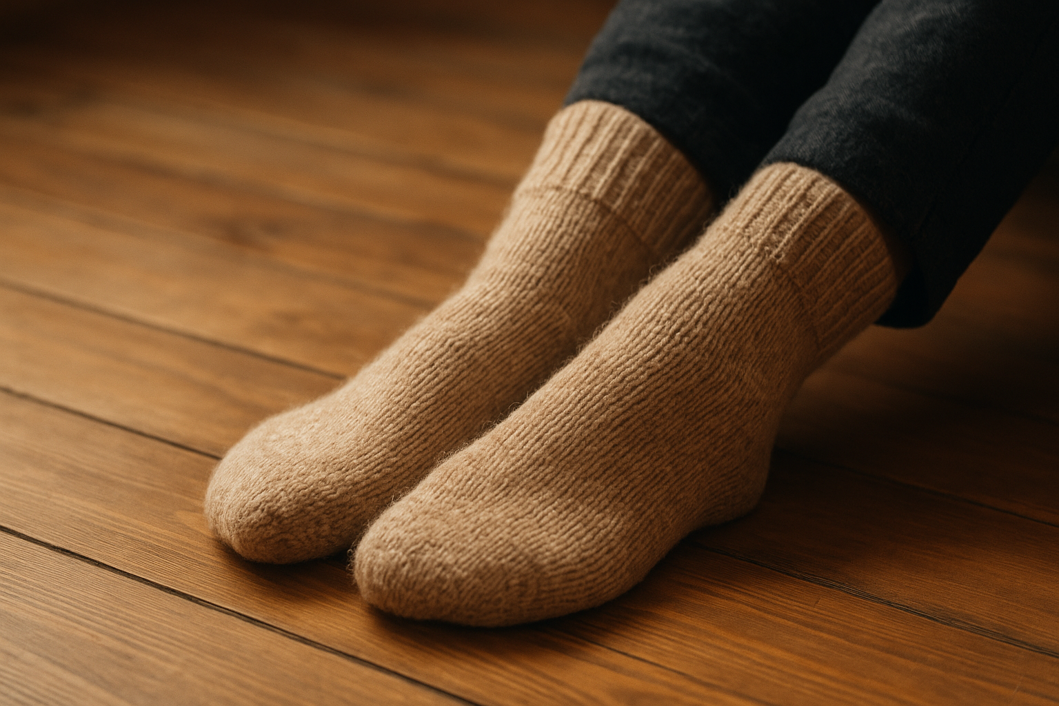 Wintersocken die warm halten