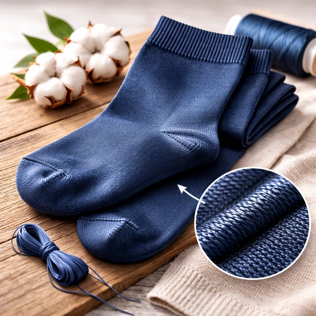 Merzerisierte Baumwolle Socken