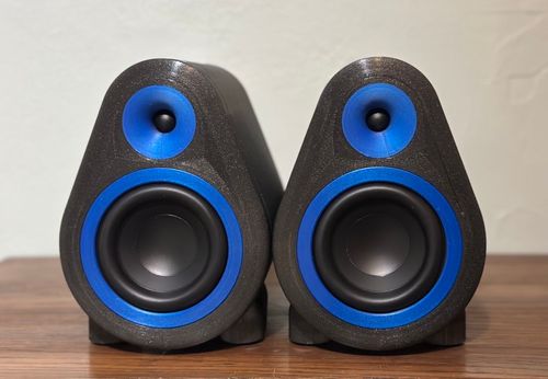 Deposition Sound FDM4s printed in Galaxy Black Prusament PETG and Joel's Highfive Blue from Prusament
