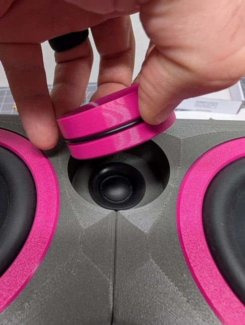 Step 27: Install accent rings and waveguide image 1