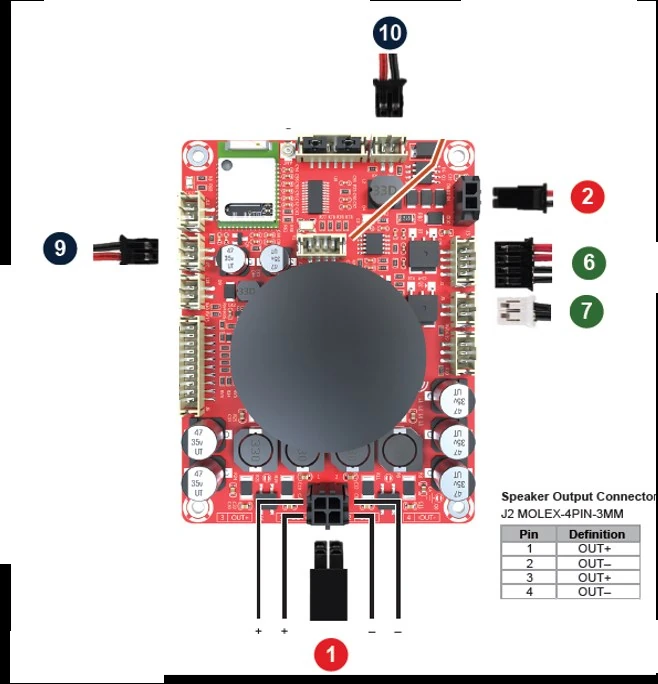 FDMDuo amplifier wiring diagram