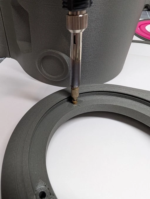 Step 07: Install the heat-set inserts image 1