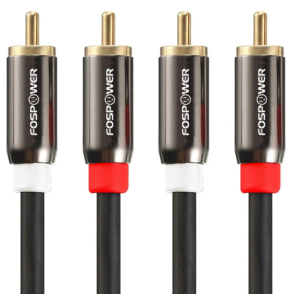 FosPower 2 RCA M/M Stereo Audio Cable