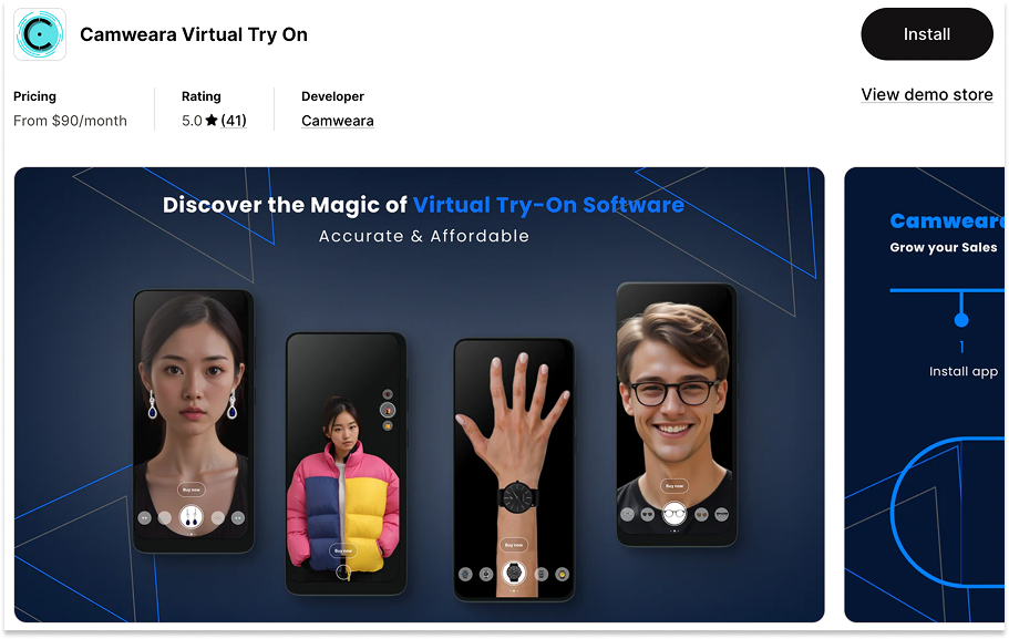 Shopify App - Camweara