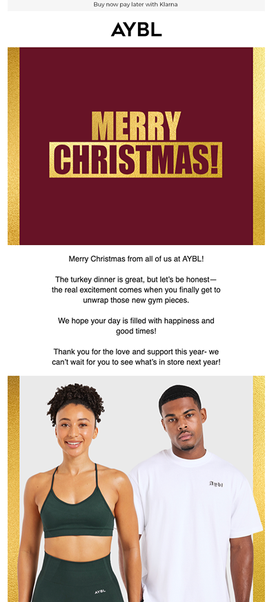 AYBL Shopify Christmas Email Marketing