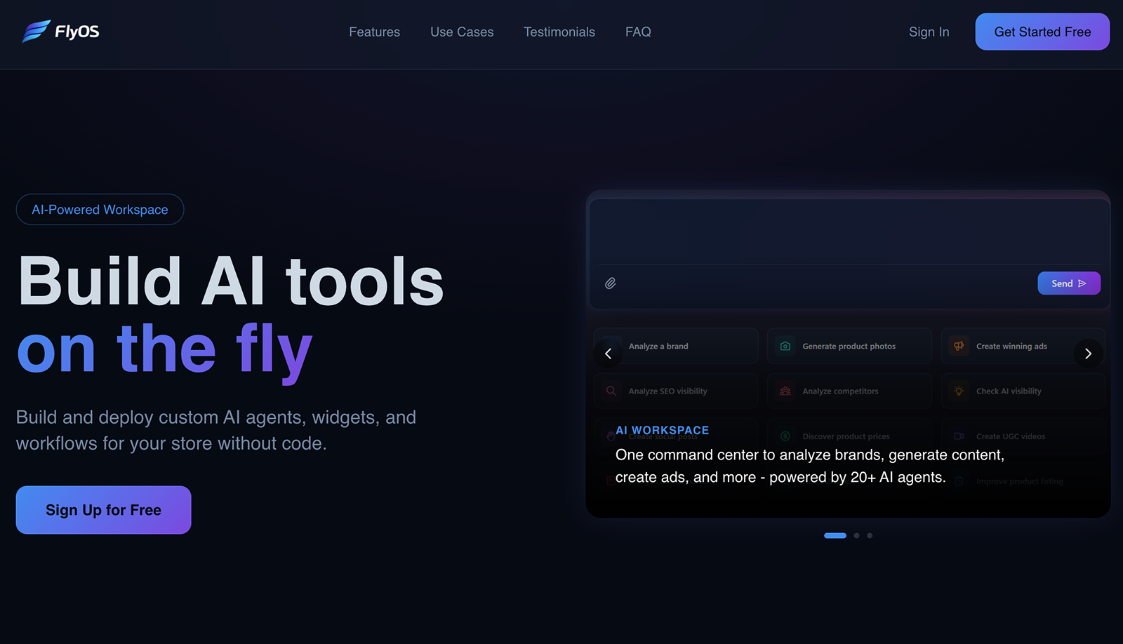 FlyOS Shopify Marketing Tool