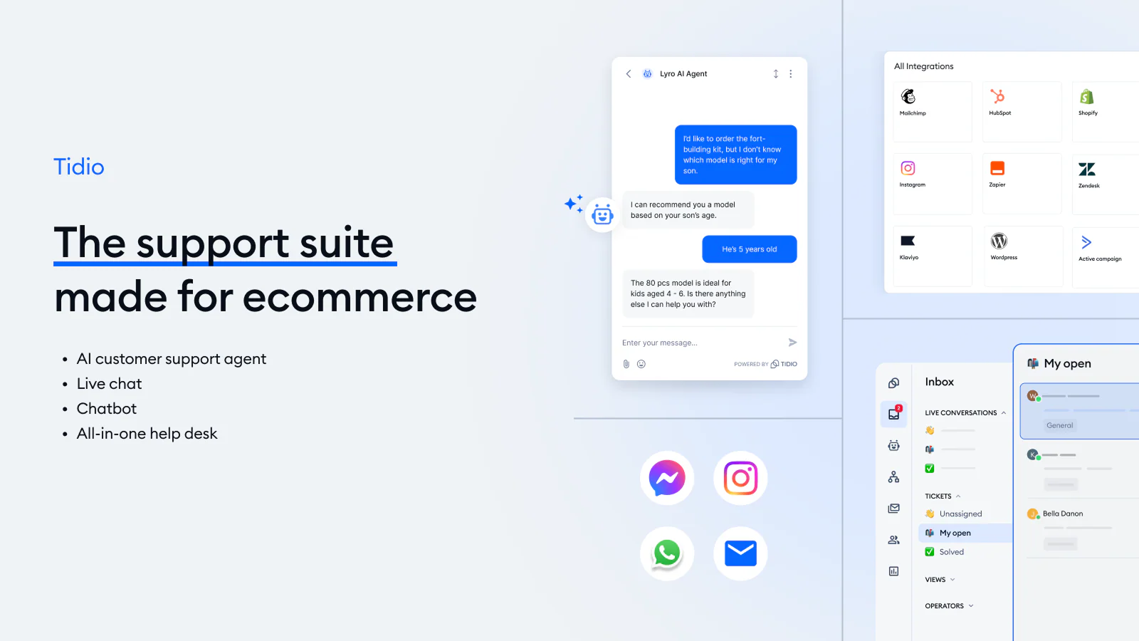 Tidio - Live Chat & AI Chatbot