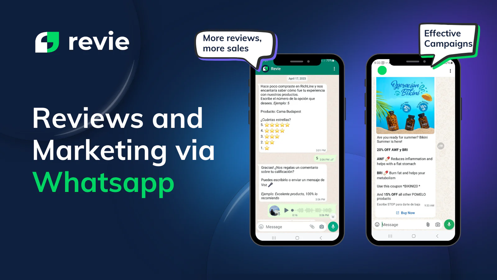 Revie Reviews and Marketing App