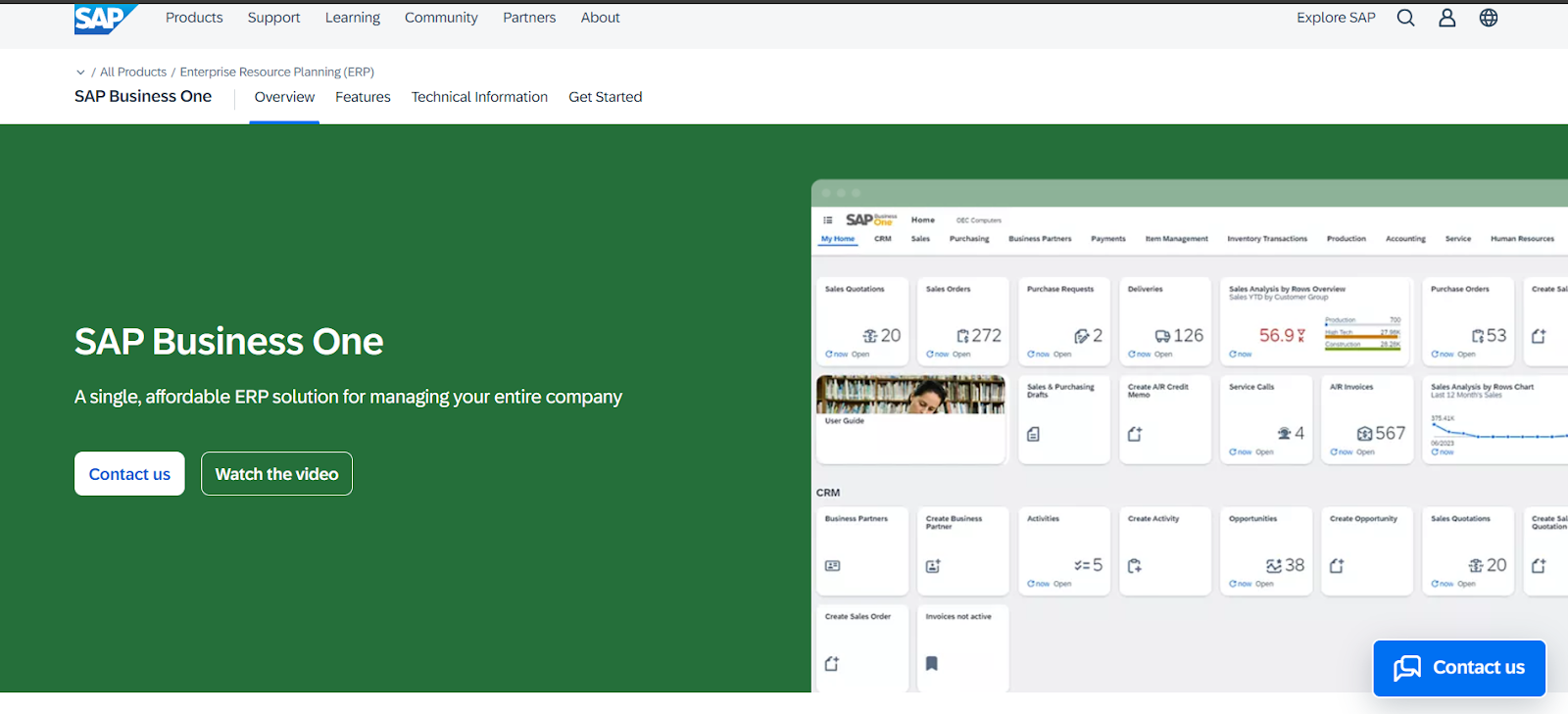 4. SAP Business One — الأفضل للشركات التي تعتمد بالفعل على منظومة SAP – أفضل حلول تخطيط موارد المؤسسات (ERP) لشركات التجارة…