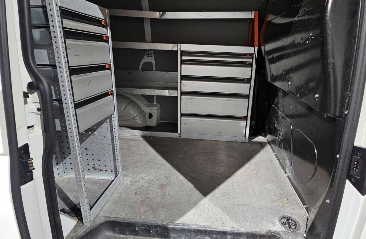 Volkswagen Transporter T6 L1H1, espace de chargement