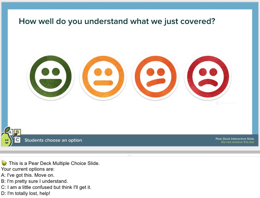 How well do you understand what we just covered? Example exit ticket.