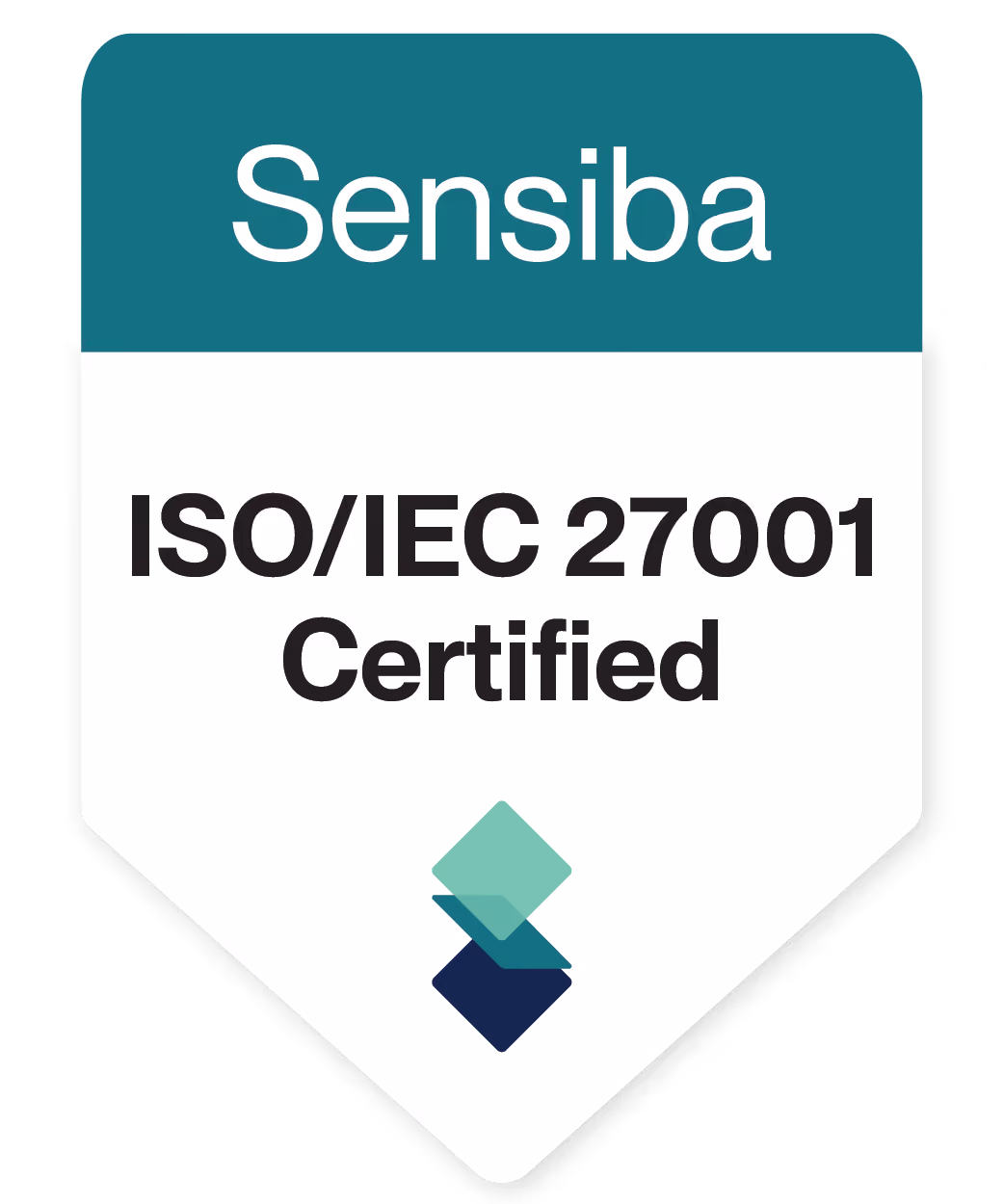 Sensiba ISO/IEC 27001 Certified badge