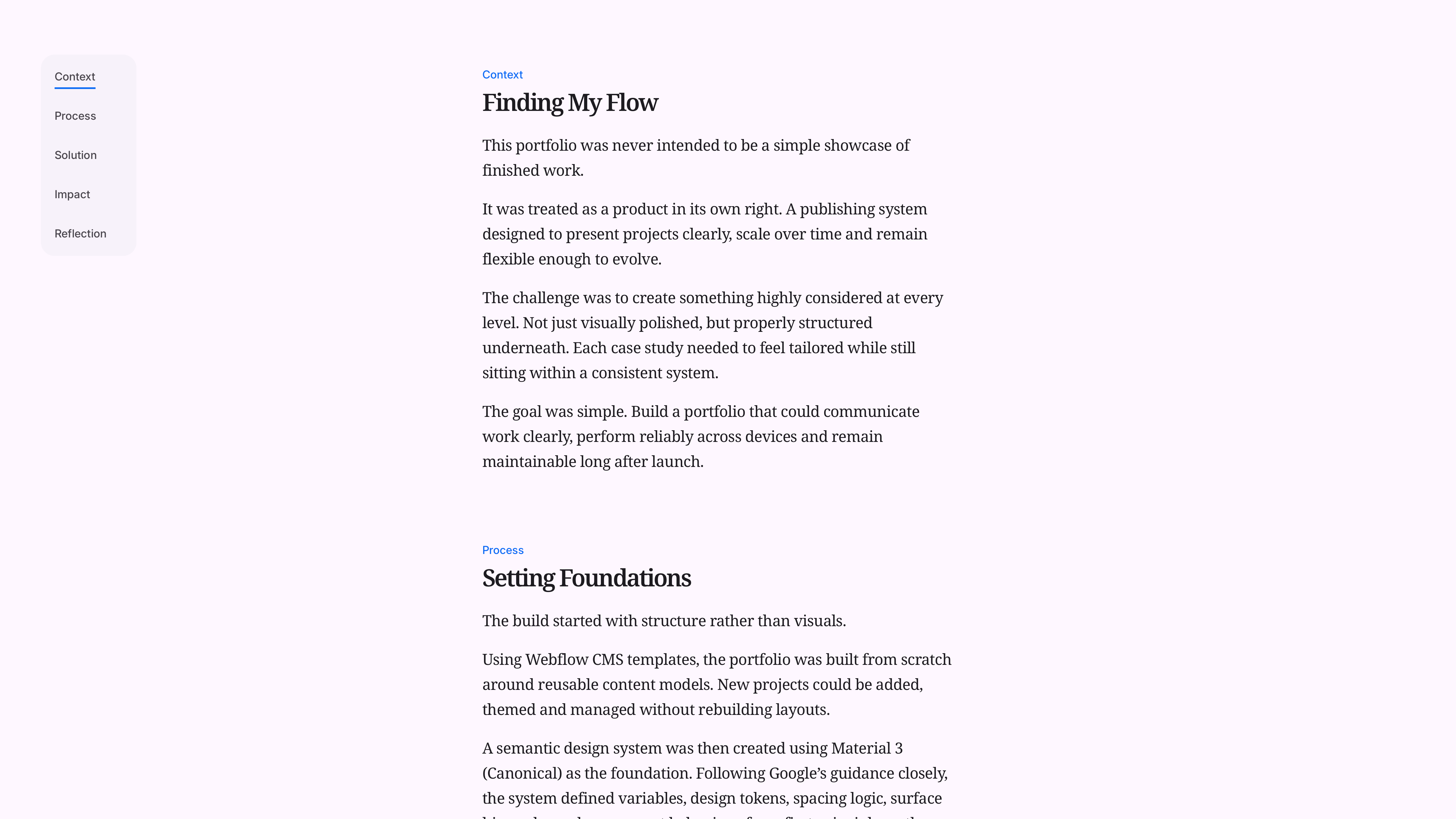 Anchor-based table of contents generated dynamically from case study heading structure