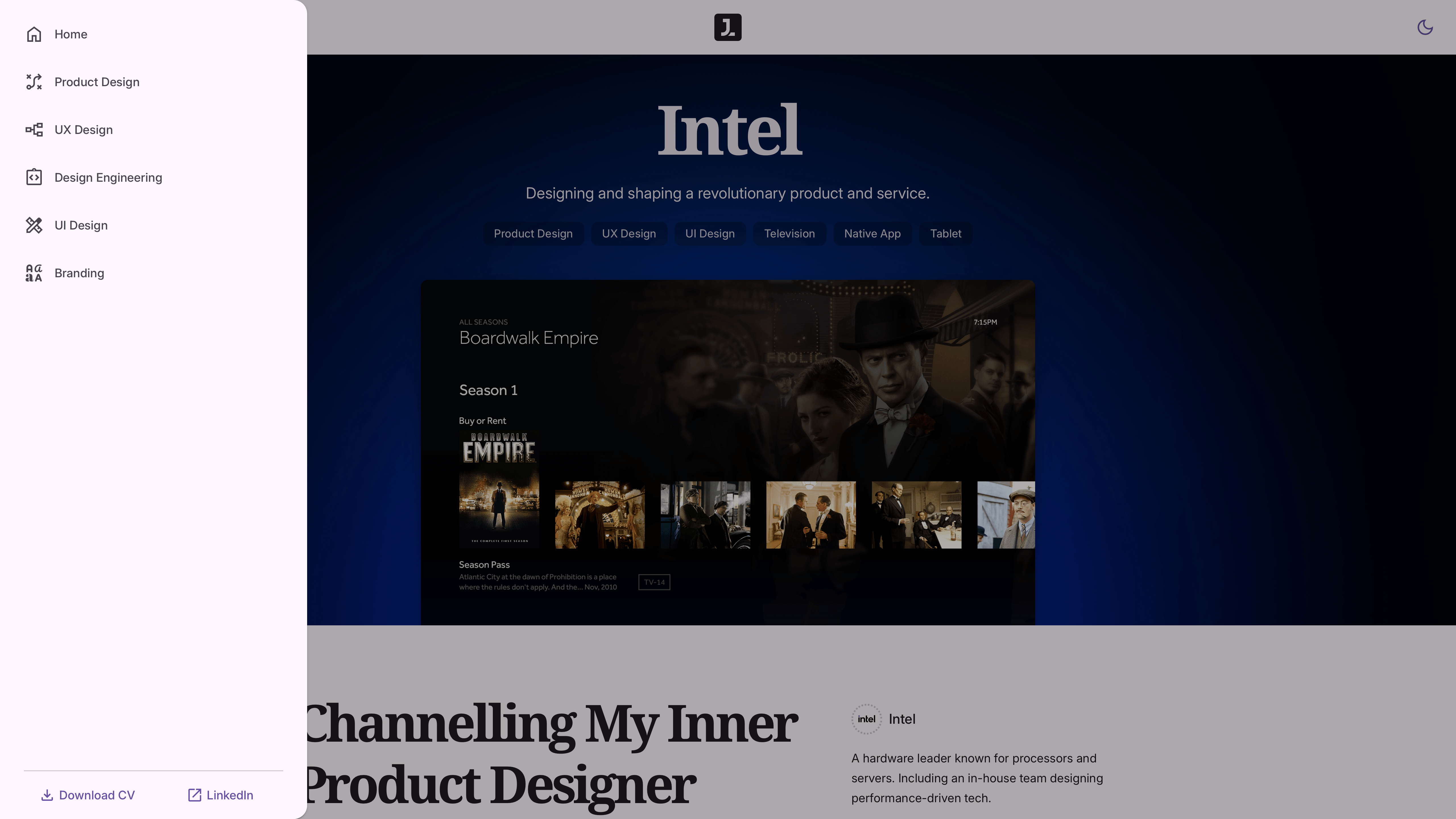 Navigation drawer populated dynamically from CMS content and structured site navigation data