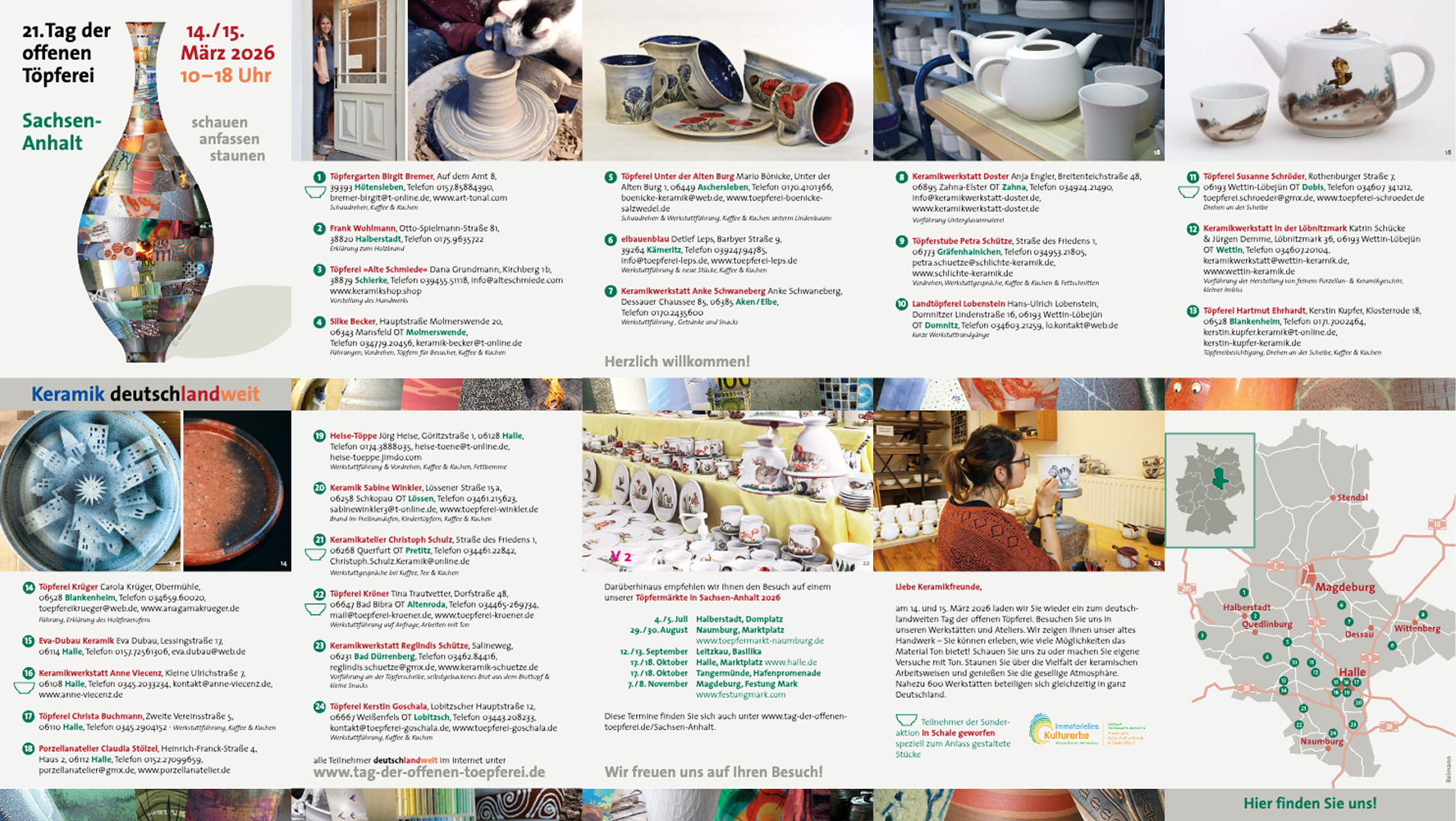 Faltblatt für Sachsen-Anhalt