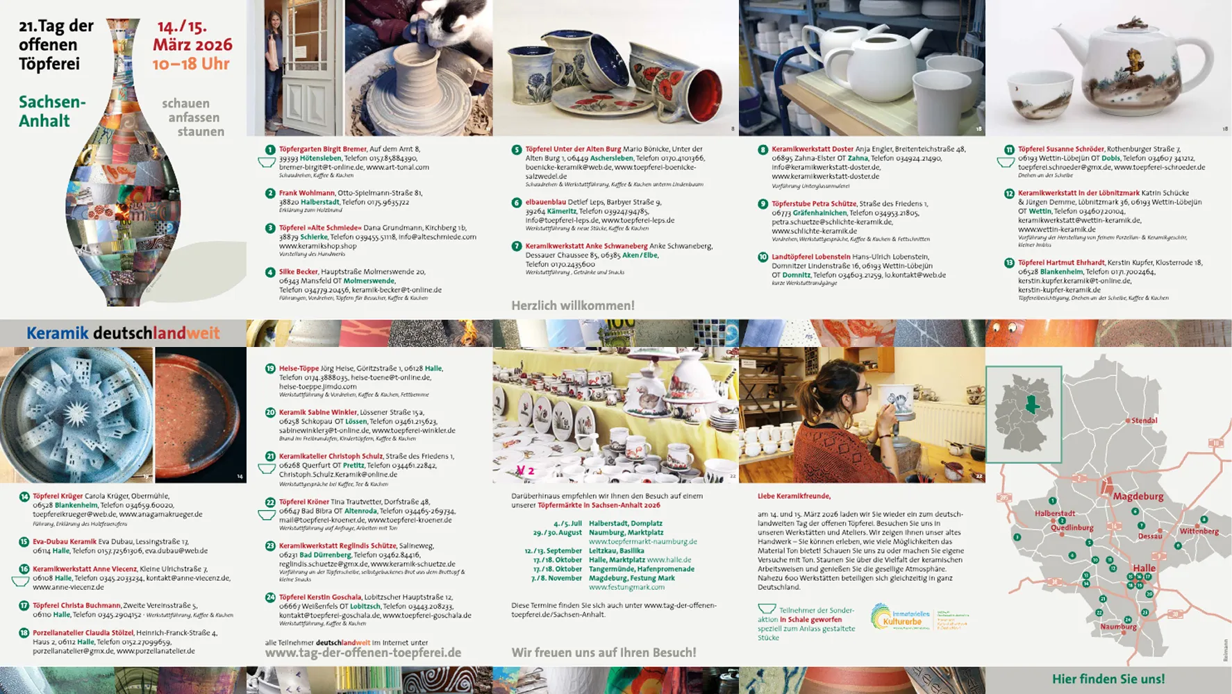 Faltblatt für Sachsen-Anhalt