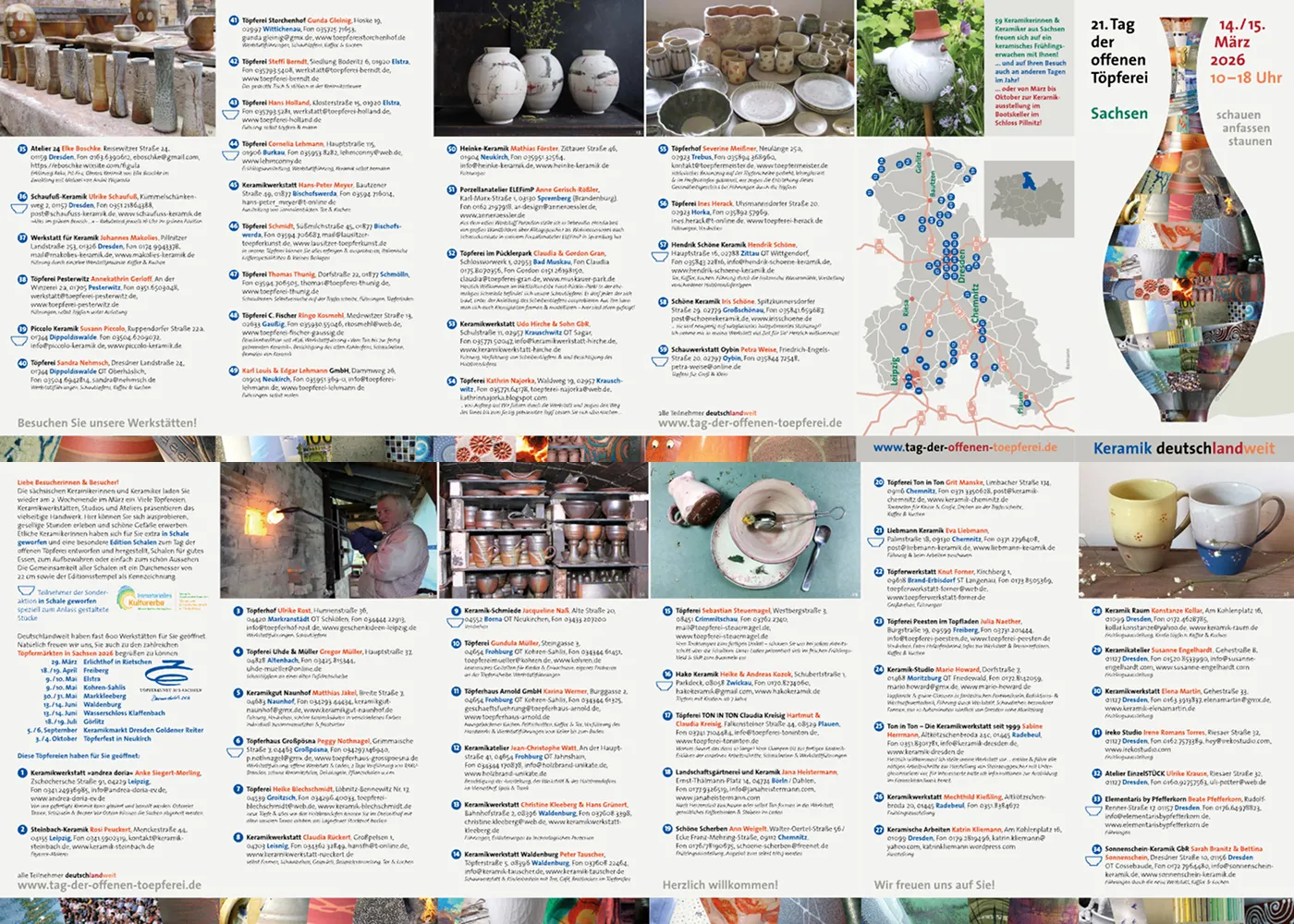 Faltblatt für Sachsen