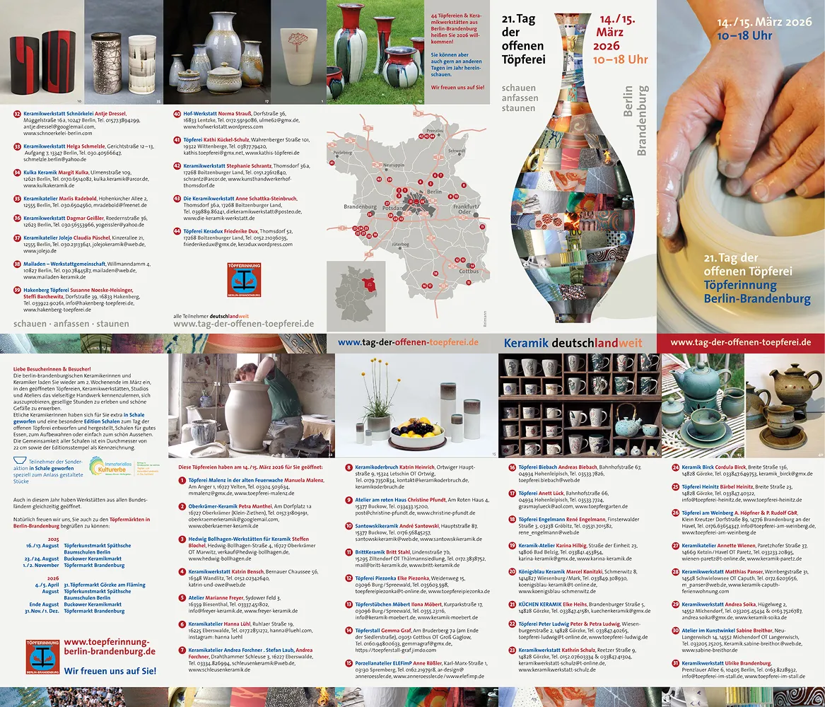 Faltblatt für Berlin-Brandenburg