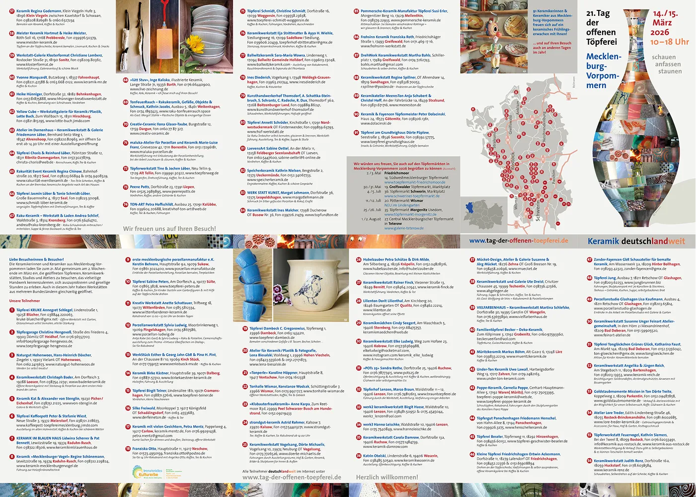 Faltblatt für Mecklenburg-Vorpommern