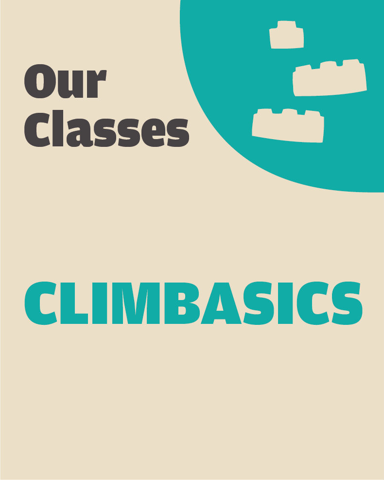 It says "Our Classes" and below that "Climbasics"