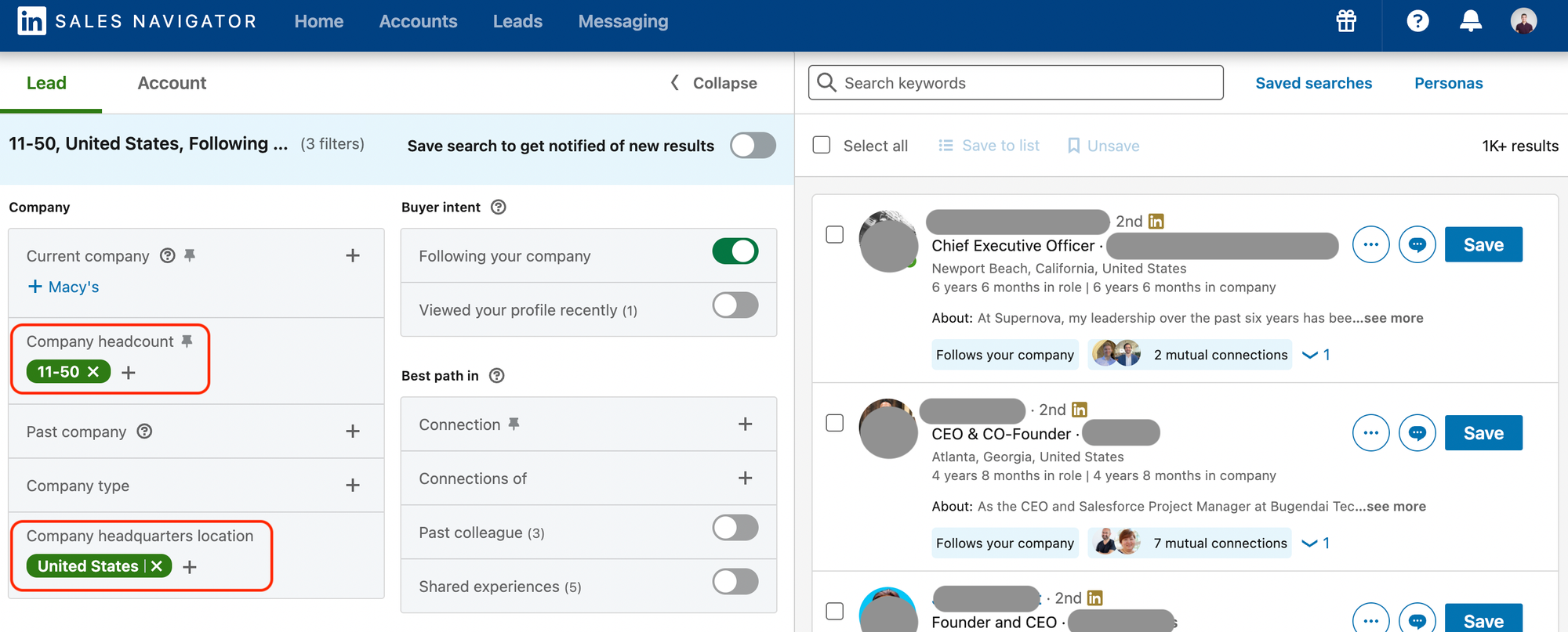 sales navigator вхід