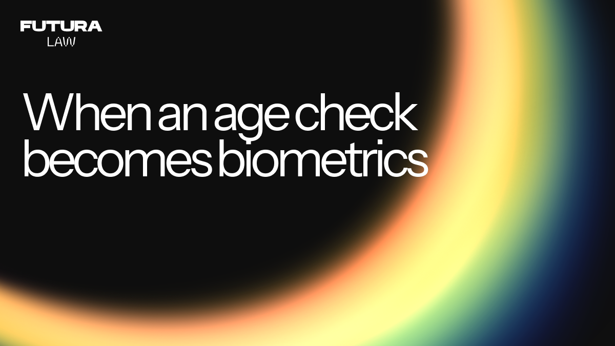 When an age check becomes biometrics: the line the AEPD drew