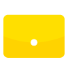 Yellow briefcase icon with a white handle and central clasp.
