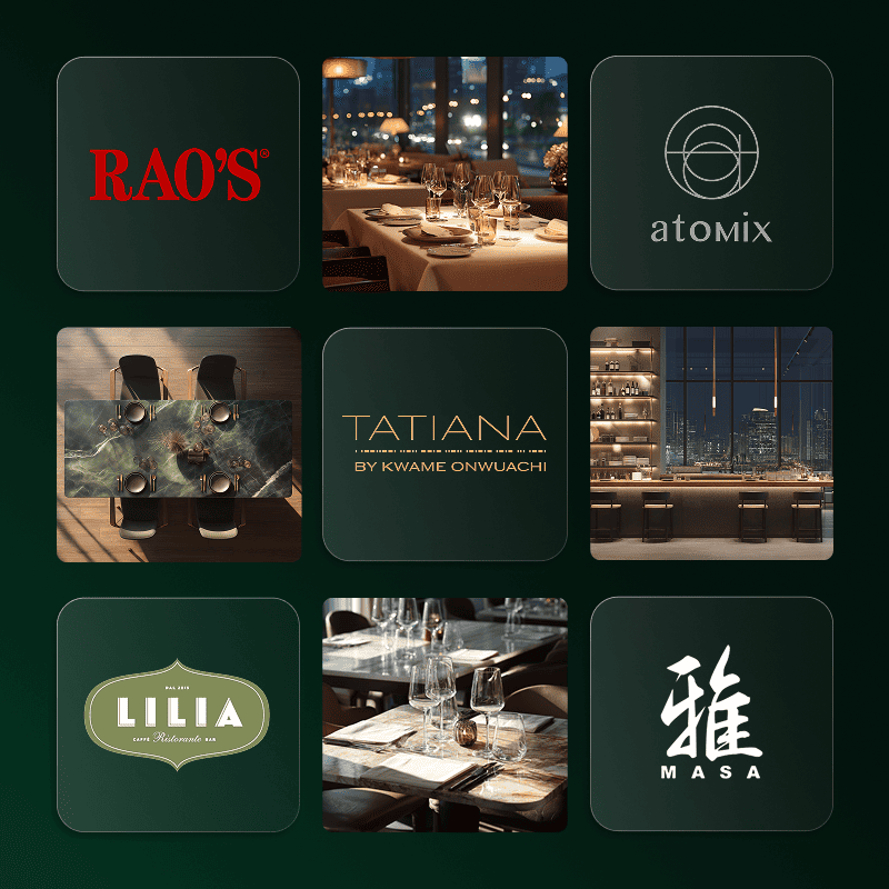 A grid of the hardest restaurant reservations to get in New York City.