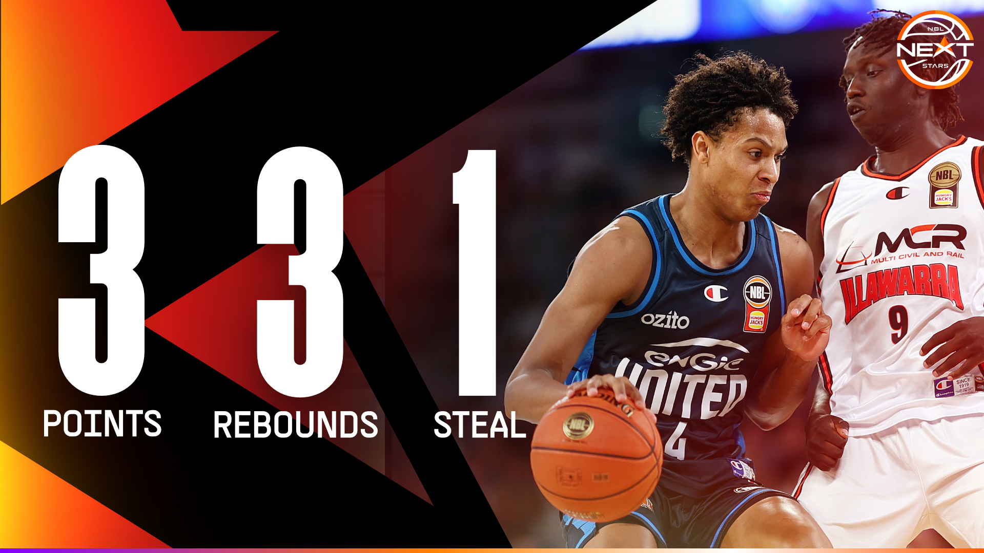 Dash Daniels (3 Points) highlights vs Illawarra Hawks