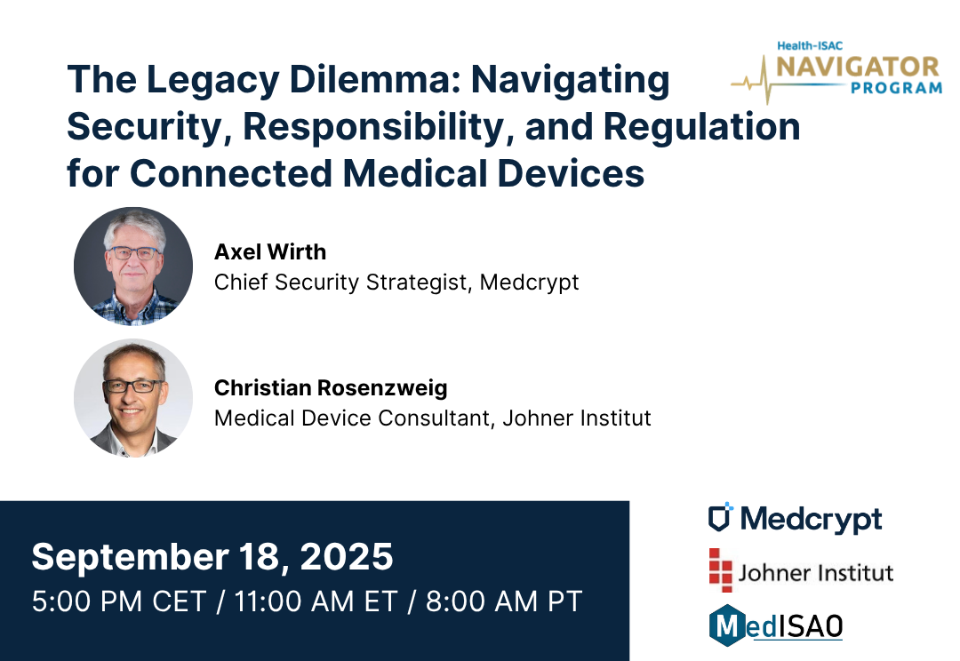 The Legacy Dilemma: Navigating Security, Responsibility, and Regulation for Connected Medical Devices