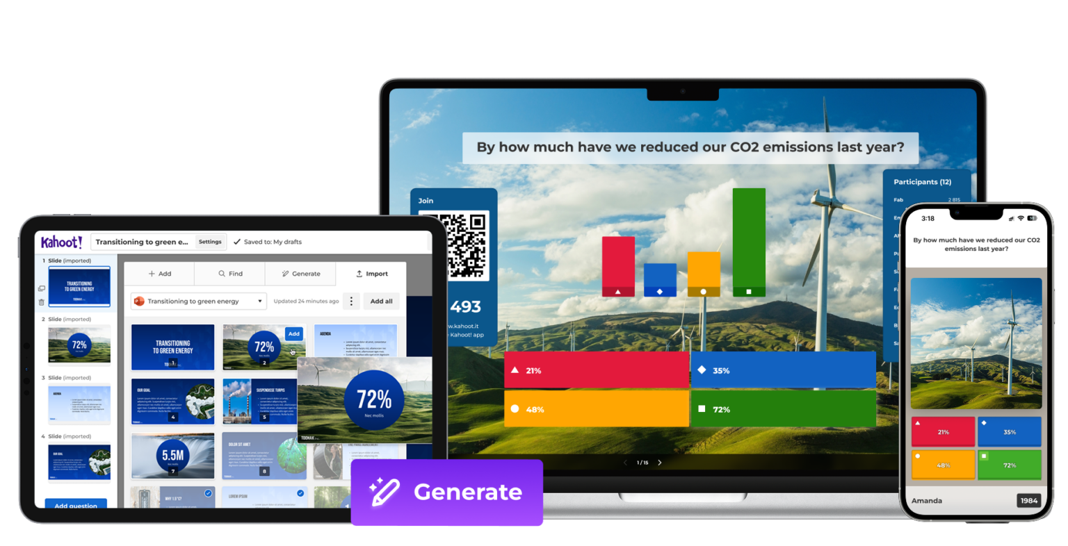 While Eventee is the top Slido alternative for events, another great alternative to Slido is Kahoot!.
