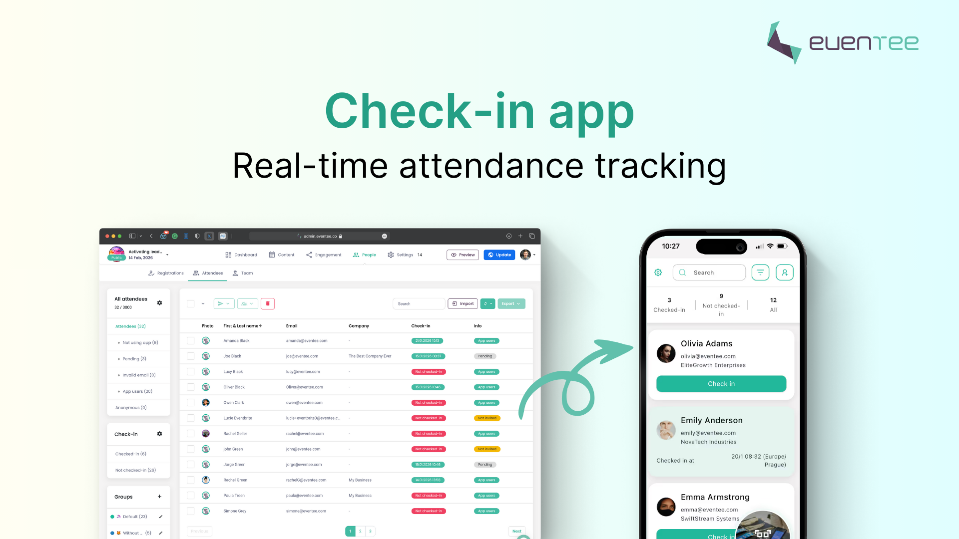 Eventee check-in app