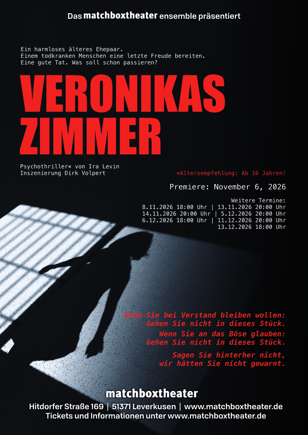 Veronikas Zimmer (Premiere) 06.11 20 Uhr