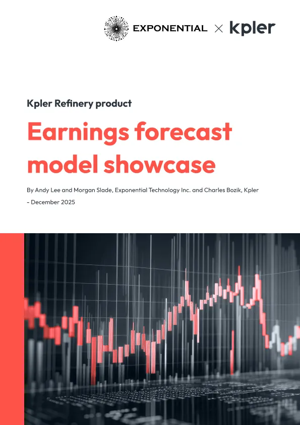 Using Kpler refineries to predict earnings metrics