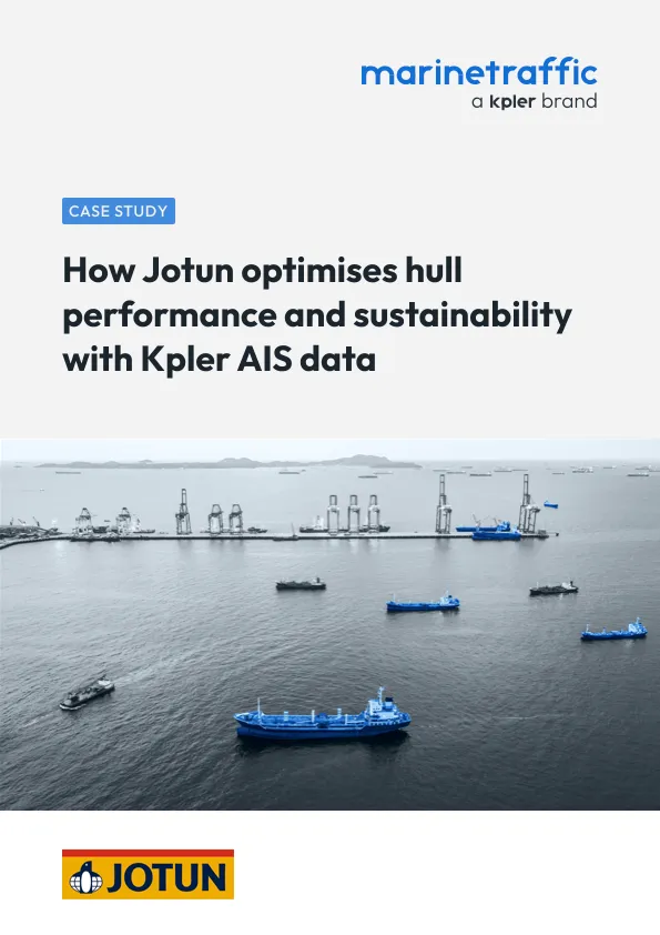 Jotun optimises hull performance and sustainability with Kpler AIS data