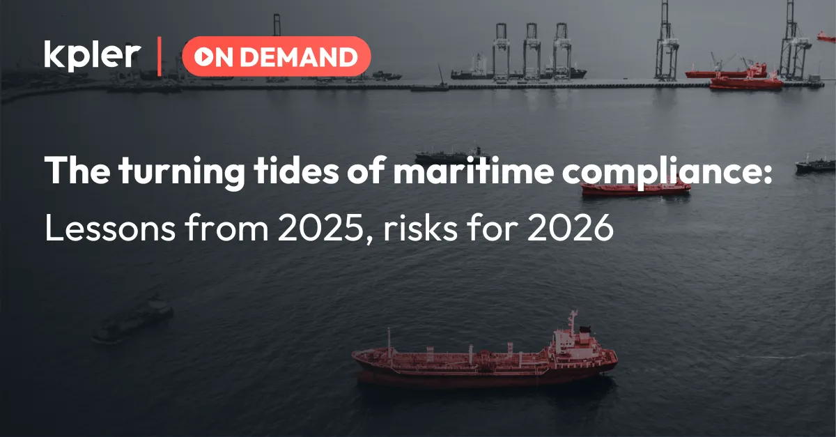 The turning tides of maritime compliance: Lessons from 2025, risks for 2026