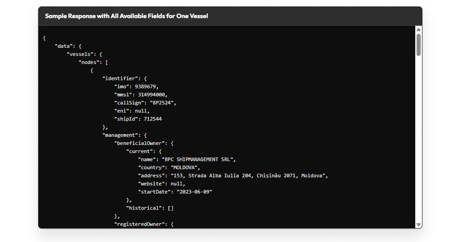 Maritime data & APIs