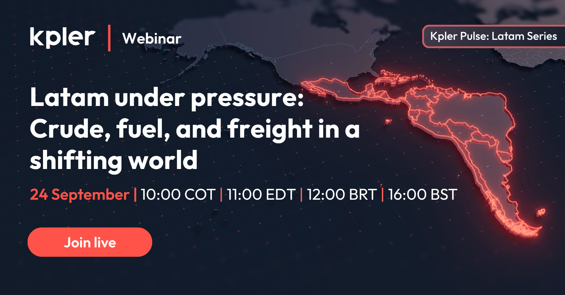 Latam under pressure: Crude, fuel, and freight in a shifting world