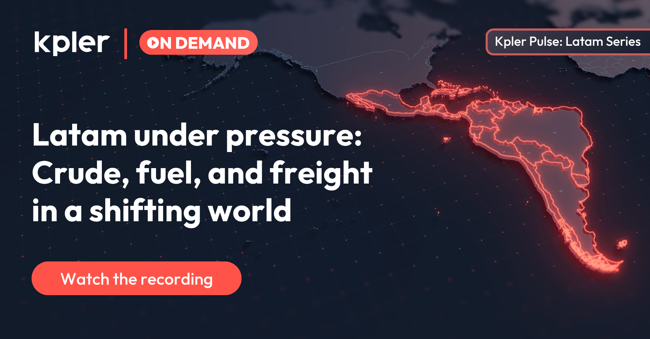 Latam under pressure: Crude, fuel, and freight in a shifting world