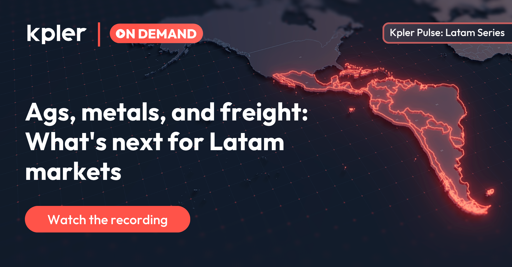 Ags, metals, and freight: What's next for Latam markets