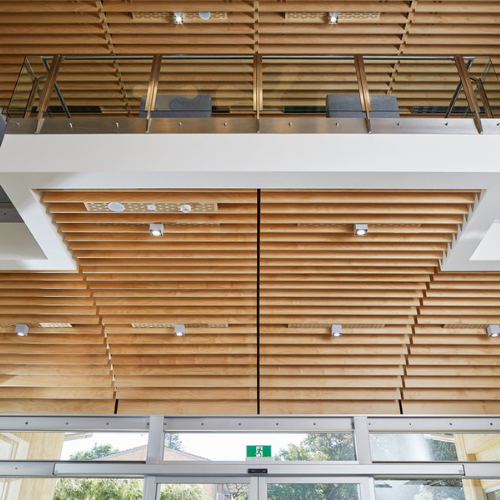 snazzy office building stairwell by ds shopfitters 