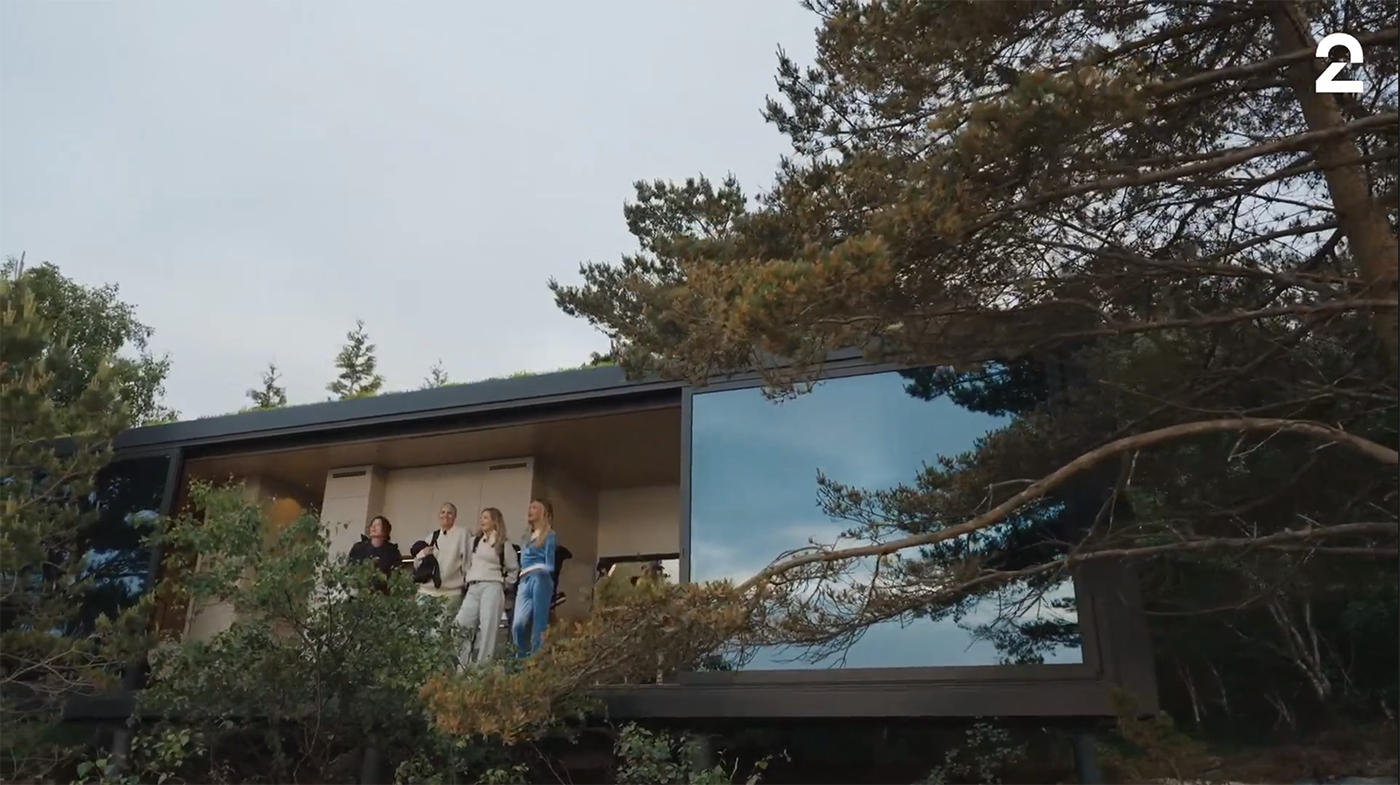 Bildene viser Omgi-hyttene under Sesong 1 av Boksen på TV 2