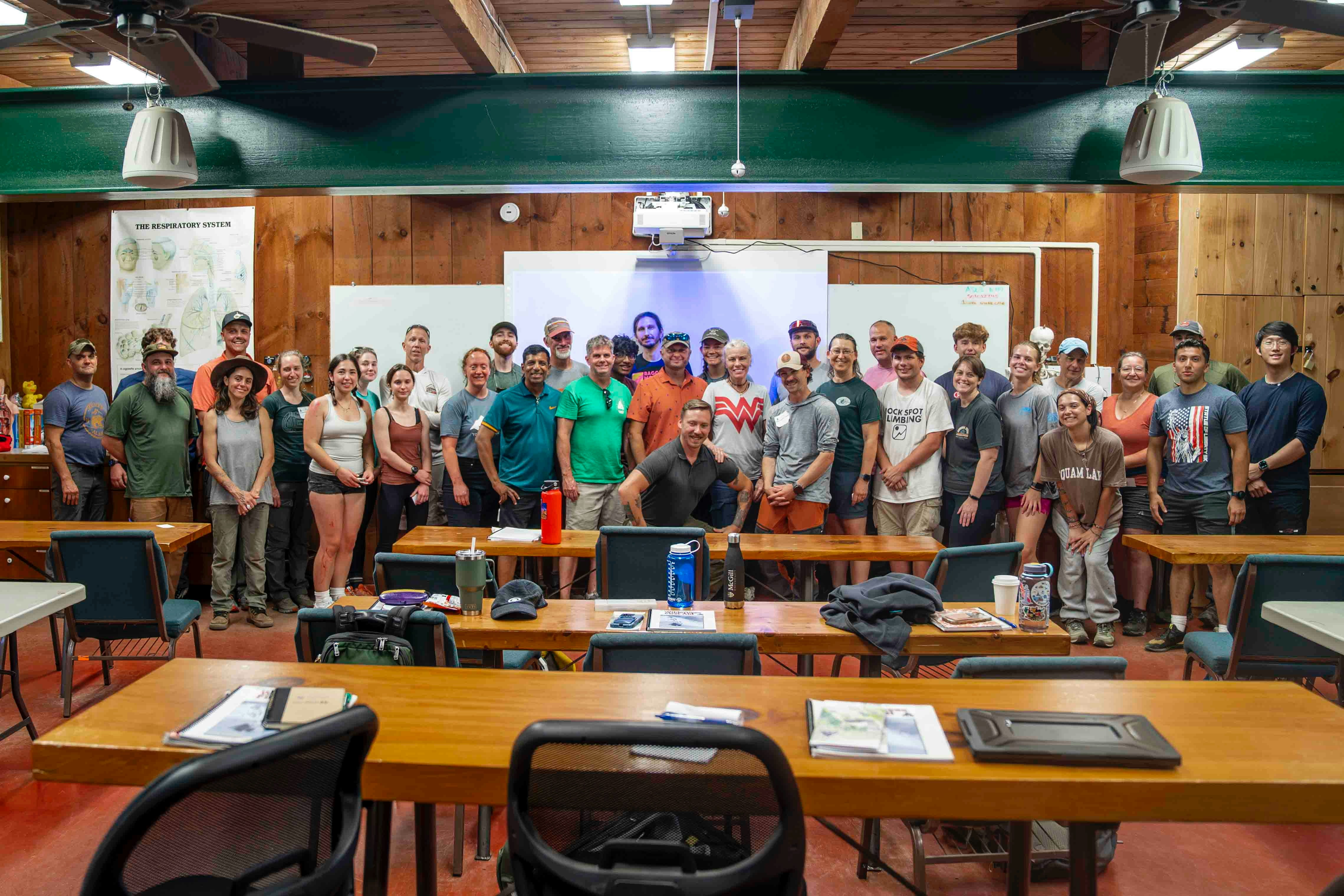 Employees participating in a value-driven workshop