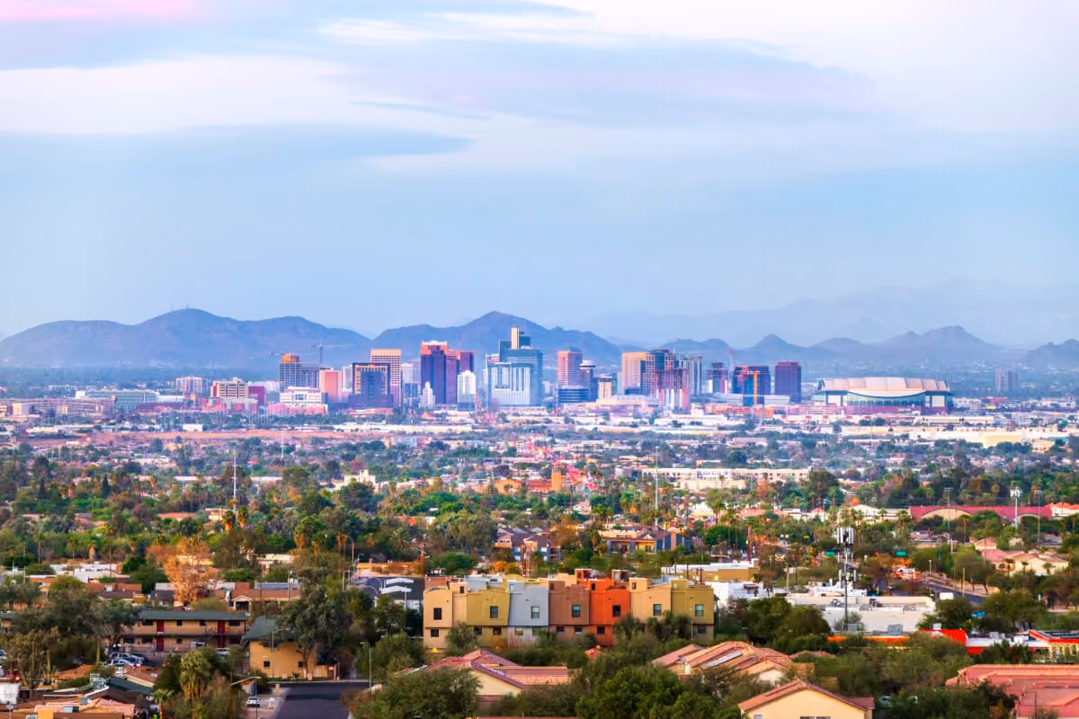 Phoenix, AZ: cityscape and local surroundings