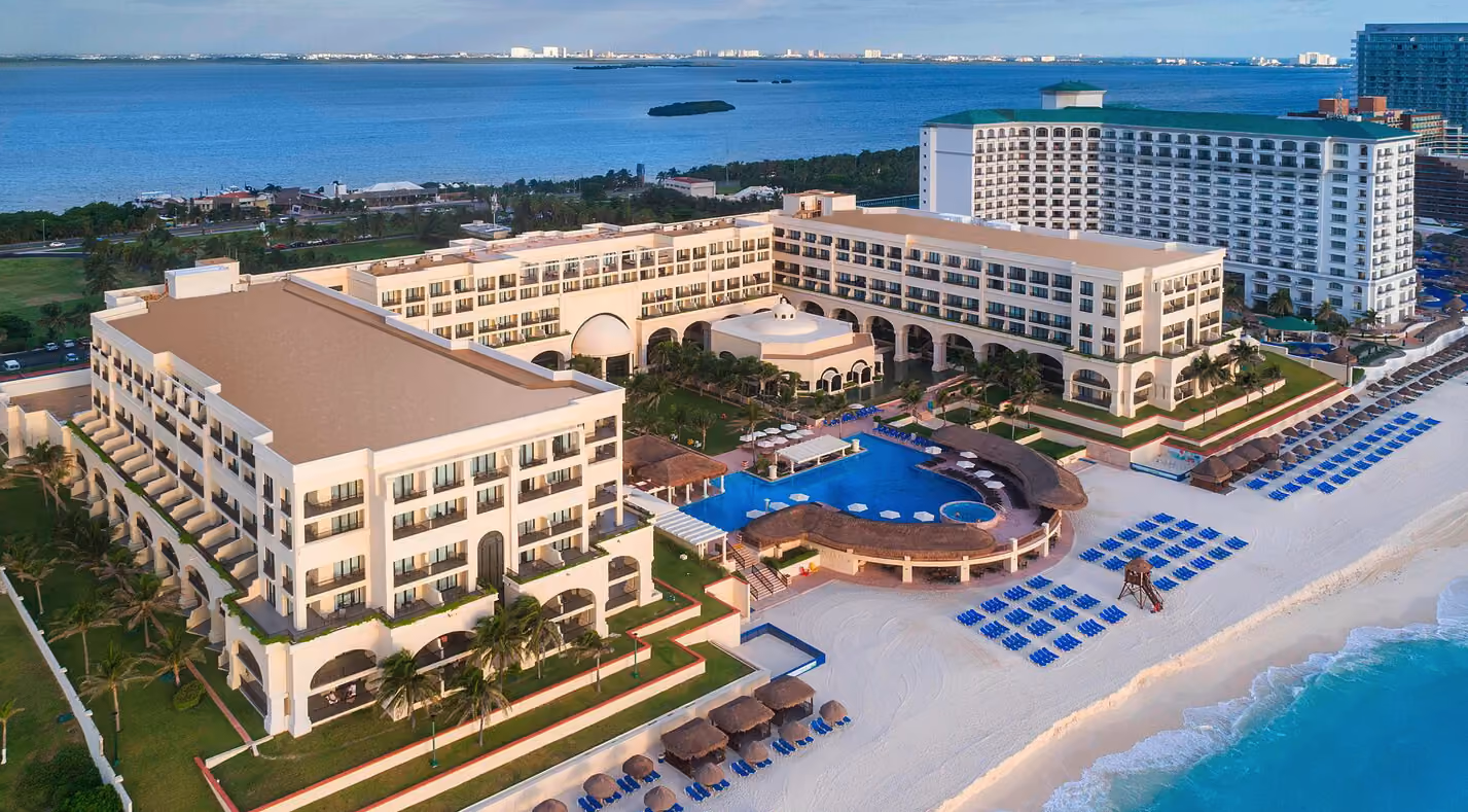 Marriott Cancun, An All-Inclusive Resort in Cancun: Marriott Cancun Resort Aerial View