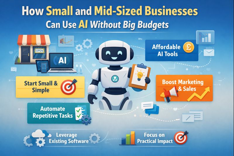 How Small and Mid-Sized Businesses Can Use AI Without Big Budgets