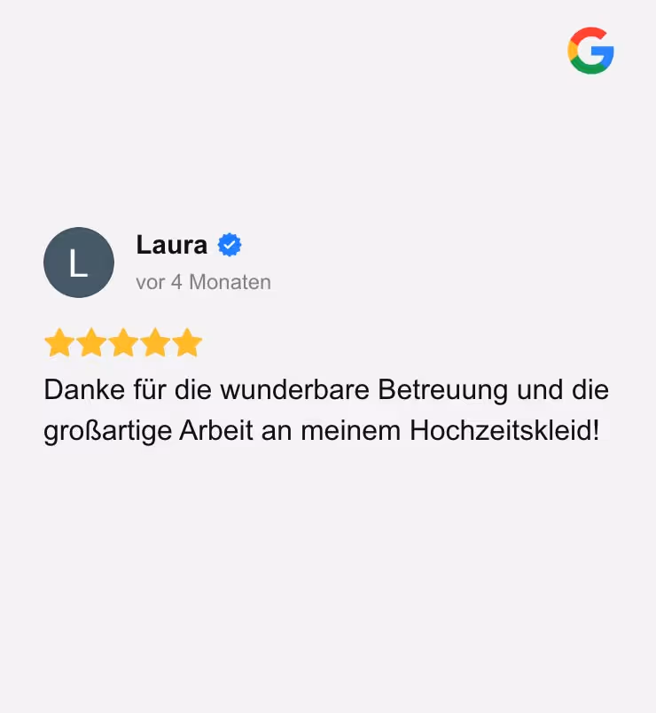 Kunden Feedback wunderbare Betreuung